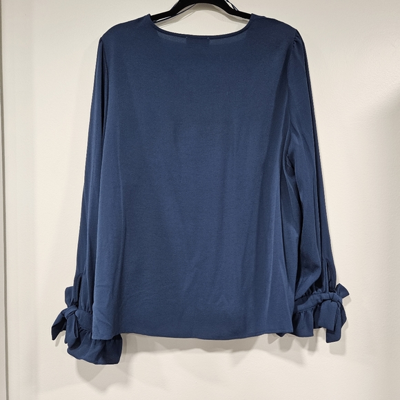 Ladies CeCe Blouse Blue XL - Picture 2 of 7
